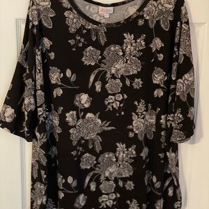 Black, White and Gray Lularoe Irma Size 2xl